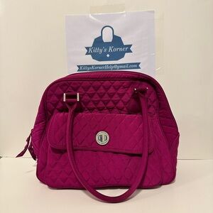 Vera Bradley Magenta Quilted Shoulder Bag